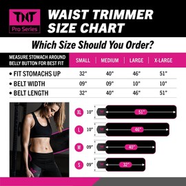 TNT Pro Series Cinturón reductor de cintura para mujeres y hombres para pérdida de peso, cinturón adelgazante y sudor, neopreno rosa