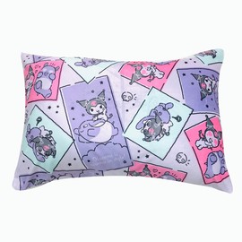 MORIPiLO Sanrio Kromi-chan 4621590 Pillowcase 16.9 x 24.8 inches (43 x 63 cm), Washable, Microfiber, Character Goods, For Adults and Children, Purple