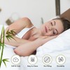 LINENWALAS Organic Vegan Bamboo Fitted Sheet with Pillowcase, Deep Pocket