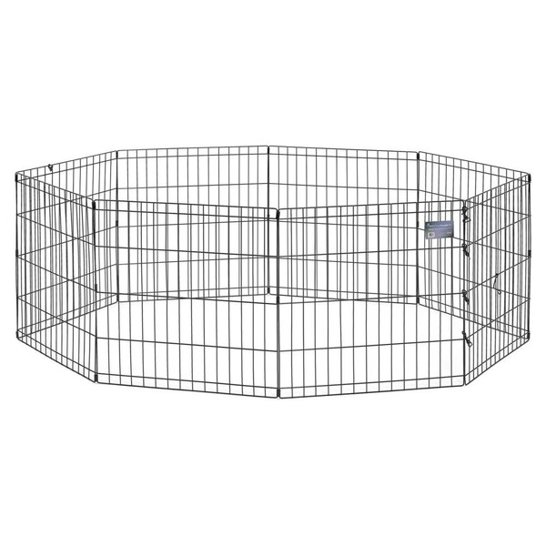 MidWest Foldable Metal Dog Exercise Pen / Pet Playpen, 48"H x 24"W, 1-Year Manufacturer's Warranty