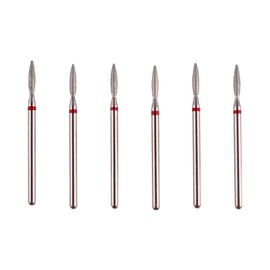 MZCMSL Juego de brocas para cutículas de llama con funda, 6 brocas de diamante profesional para manicura de salón de uñas