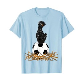 Smiletodaytees Silly Polish Chicken on Soccer Ball T-shirt T-Shirt