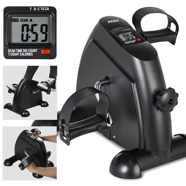 Himaly Mini Exercise Bike Under Desk Bike Pedal Exerciser Arm