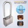 304 Stainless Steel Padlock 40 mm, Long Shackle Thickness 7