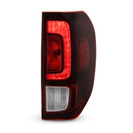 AKKON -Fits 2017-2023 Honda Ridgeline [Halogen Type] Chrome Red Brake Tail Light Passenger Right Side w/LED DRL Running