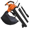 GARCARE 3-in-1 Electric Leaf Blower Leaf Vacuum and Mulcher 500