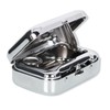 1PC Mini Compact Portable Ashtray, Stainless Steel Table-top Ash Tray,
