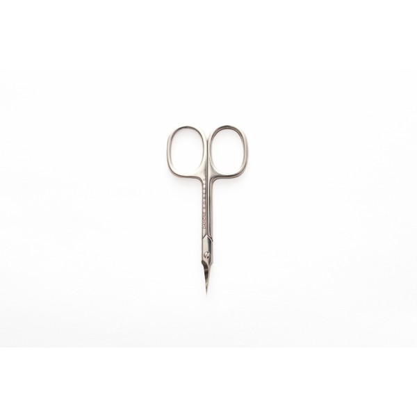 Damone Roberts Eyebrow Scissor - Sharp Scissors for Brow, Facial Hair and Manicure Trimming - Handcrafted, Steel for Years of Use - Curved Tip for Precision