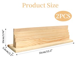 Godneei Pack of 2 Children's Card Holders, Wooden Card Holder, Playing Card Holder, Fixed Card Stand, Card Holder, Playing Cards for Seniors, Adults and Children