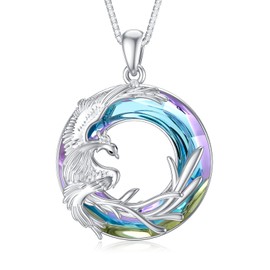 PELOVNY Christmas Gifts for Mom from Daughter Phoenix Necklace Nirvana of Phoenix 925 Sterling Silver Mother Jewelry Gift for Women Daughter Girlfriend Mother Sister