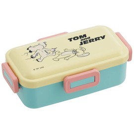 Skater PFLB6AG Ag+ Silver Ion, Antibacterial, Fluffy, Dome-Shaped Lid, Lunch Box, 18.9 fl oz (530 ml), Tom & Jerry Art