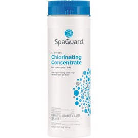 Level Brands SpaGuard Spa Chlorinating Concentrate for Spas&Hot Tubs One Step Sanitizer–2 lbs