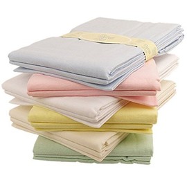 Baby Flat Sheets x 2 Flannelette Moses Basket pram Crib White