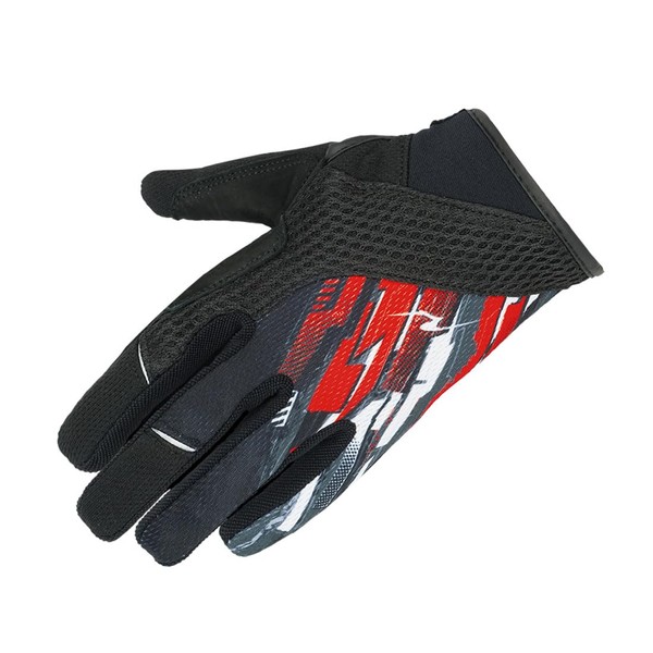 ROUGH & ROAD Motorcycle Riding Mesh Gloves Speed Red LL