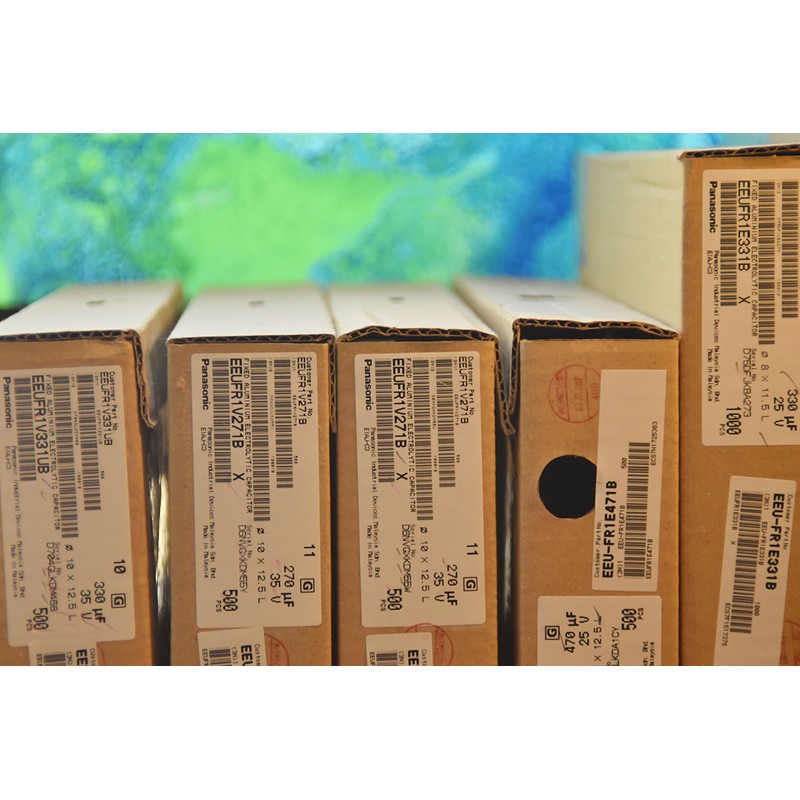 6pcs Panasonic FM Series Electrolytic Capacitors - 25V 47~2700uf Ultra