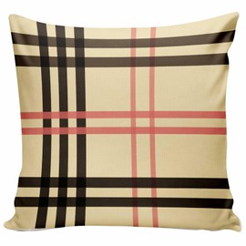 Buffalo Plaid Throw Pillow Cover 18x18 Inch,Black and White Stripe Farmhouse Decor Pillow Covers Home Decorative Cushion Case Sofa Pillow Case