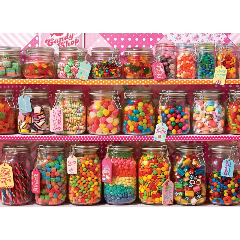 Cobble Hill 350 Piece Puzzle - Candy Counter FAMILY Pieces