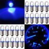 cciyu 20 Pack Blue BA9S 57 Bayonet LED Bulb Gauge