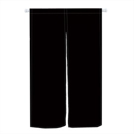 Leowefowa Japanese Style Doorway Curtain Noren Window Treatment Door Tapestry Pure Black Printed Door Curtain for Privacy Partition Divider Panel Kitchen Home Decorations 33.5" Width x 55.9" Long