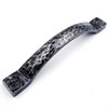 JETLAND Arched Hammered Cabinet Pulls - 2-Pack, Iron Scratches, 5"