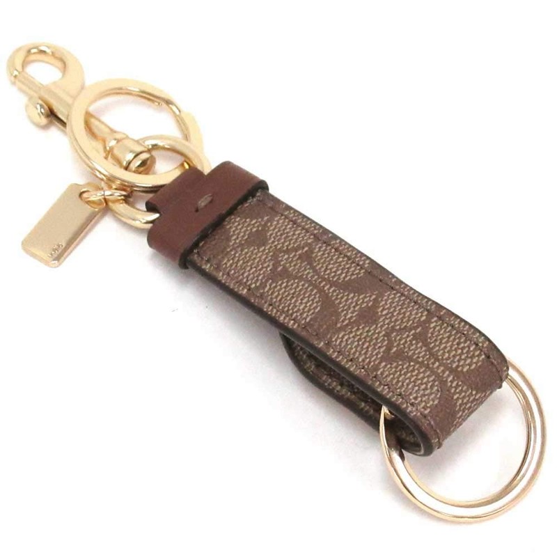 Coach F49314 GDKHA Key Holder COACH Outlet Signature Trigger Snap