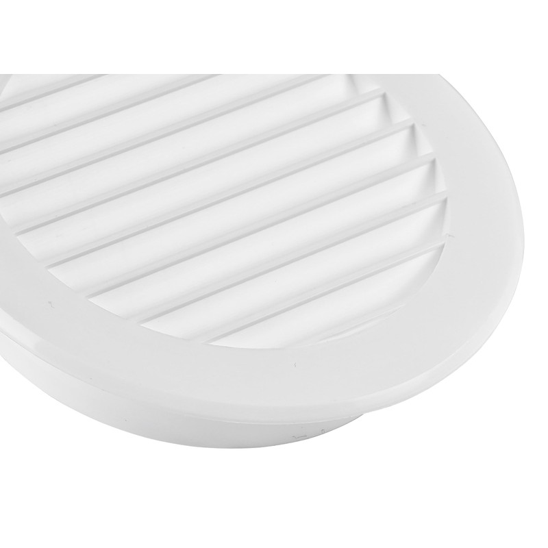Steinberg14 White Ventilation Grille 100 mm - Plastic Exhaust Grille