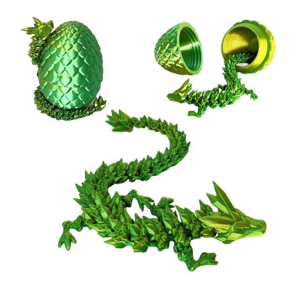 ZHEBAG 3D Printed Dragon Egg, 3D Printed Articulated Dragon Eggs
