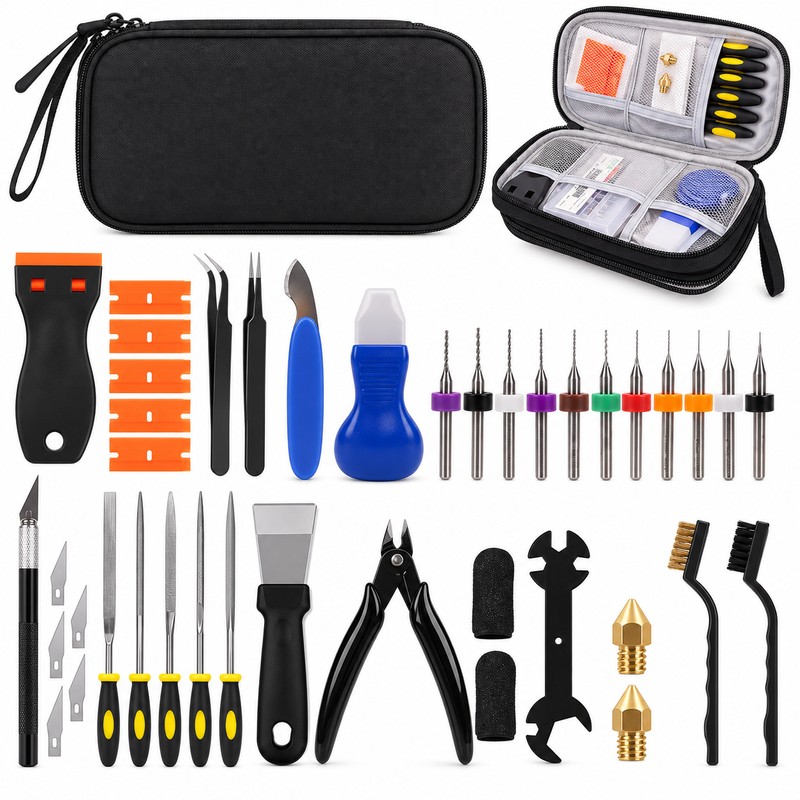 39-Piece 3D Printer Tool Kit for Maintenance & Print Finishing