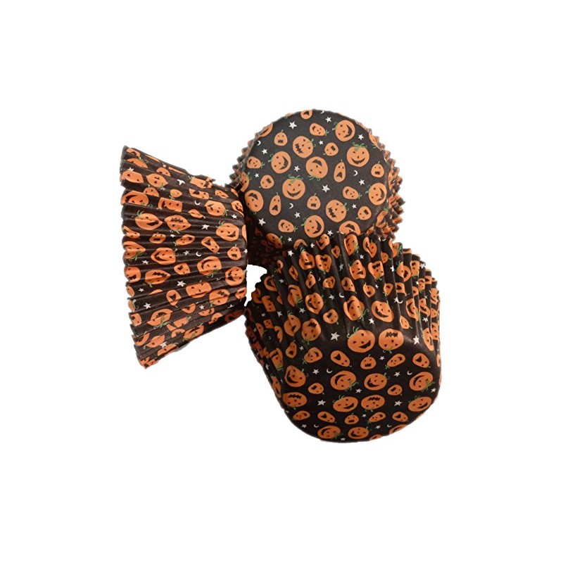 Scrumptious Pumpkin Print Cupcake x 36 Cases, Paper, Multi