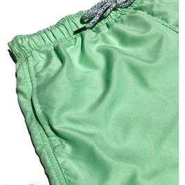 M MOLOKAI SURF - Traje de baño para niños, Secado rápido, Cintura elástica con cordón, Verde Lima, Small