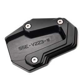 Motorrad Zubehör Seitenständer Vergrößerungsplatte Für Ducati Multistrada 950 1200S/GT 1260S V2 V2S V4S MTS V4 RALLY Monster 950 SP 937 696 795 821 890 2026 DesertX Scrambler 800 1100 (Schwarz)