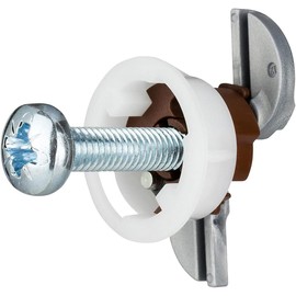 Gripit Brown Plasterboard Fixings - Pack of 25 - Heavy Duty Plasterboard Fixings for Drywall & Stud Walls, Holds Up to 93kg - for Radiators, AV Equipment and Lighting - Easy Install & UK Designed