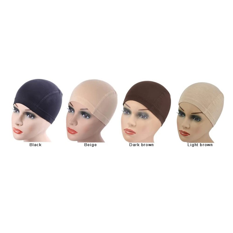 1pc Bamboo Fiber Wig Cap Comfortable Elastic Wig Cap for