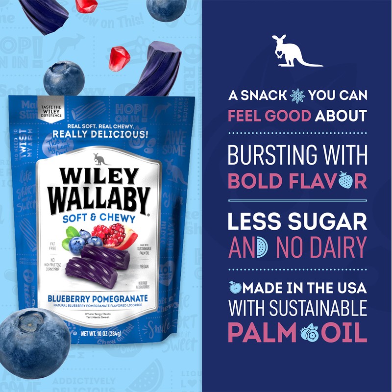 Wiley Wallaby Licorice 10 Ounce Classic Gourmet Soft & Chewy