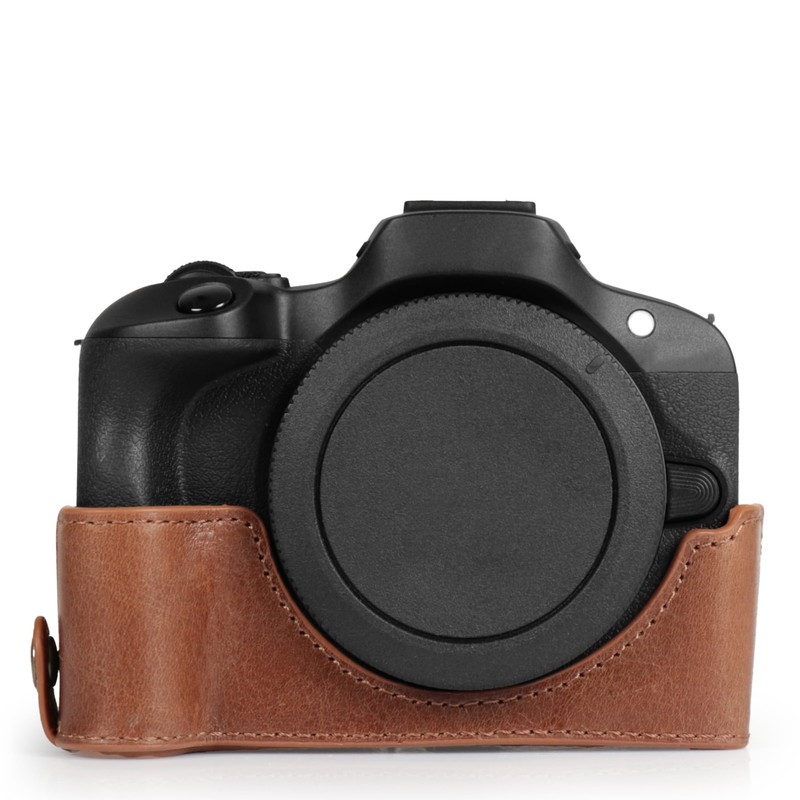 MegaGear Ever Ready Genuine Leather Half Camera Case Compatible with