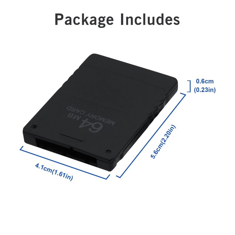 Mcbazel 64MB Memory Card for PS2/PS2 Slim - High Speed