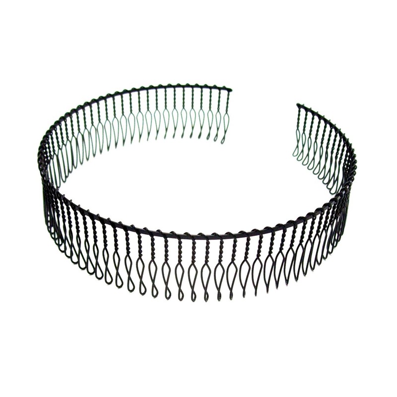 Comb Type Headband, Black, 80 pairs, Set of 2, Head