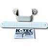 K-TEC 2"x3" High Gloss White Aluminum Downspout Straps with Color-Matched