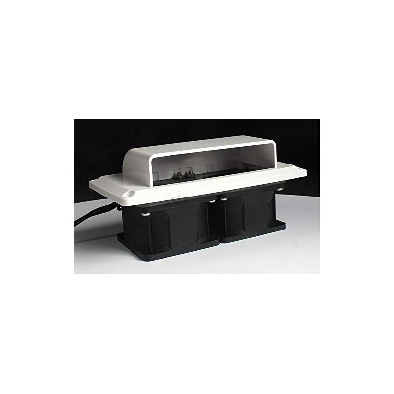 MACHSWON 12V vehicle side mounted exhaust fan (black) RV camper