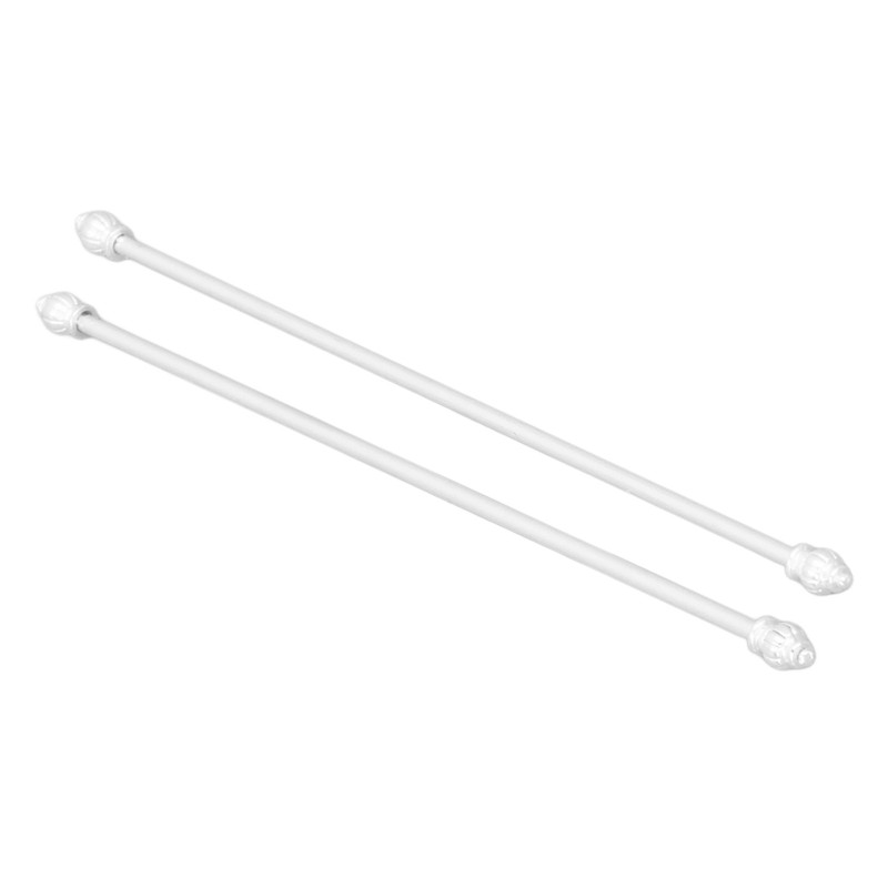 Miniature Curtain Rods 1/12 Scaled Simulation Alloy Dollhouse Double Layer