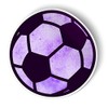 Squiddy Soccer Ball Cute Purple - Vinyl Sticker Decal for Phone, Laptop, Water Bottle (3" Tall)