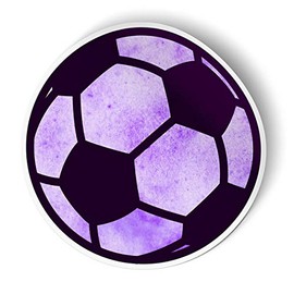 Squiddy Soccer Ball Cute Purple - Vinyl Sticker Decal for Phone, Laptop, Water Bottle (3" Tall)