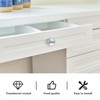 FVQL Transparent Cabinet Knobs Set of 4, Round, Clear, Drawer