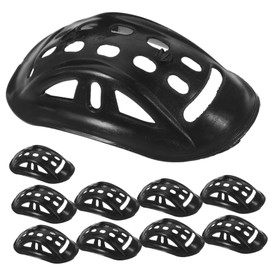 DOITOOL 10pcs Helmet Chin Rest Batting Helmet Black Helmet Black Hard Hat Helmet Accessories Helmet Chin Cups Football Chin Strap Rubber Black Helmet Accessory Safety Helmet Chin Cup Mask