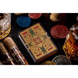 JP GAMES LTD Gold Maduro Playing Cards (2024 Update)- Hand Illustrated Luxury Deck by Jackson Robinson, Kings Wild Project, Adult Collectible Deck, 14+