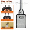 Extra Large Key Storage Security Lock,V-Resourcing Door Knob Mounted,Resettable 4
