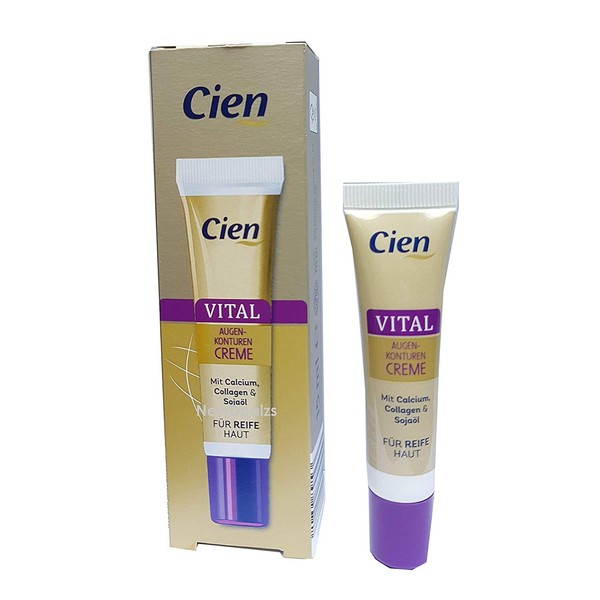 Cien Vital Eye Contour Cream with Calcium, Collagen & Soy Oil - 15 ml (for Mature Skin)