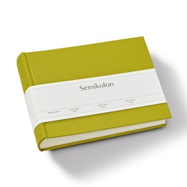 Semikolon 369950 Classic Small Album - 21.5 x 16 cm - 80 Pages Cream for 10 x 15 Photos - Matcha Light Green