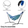 XXkseh Hammocks with Stand Included, 2 Person Heavy Duty Portable