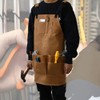 Multi Function Waterproof Waxed Canvas Apron Working Tool Aprons for